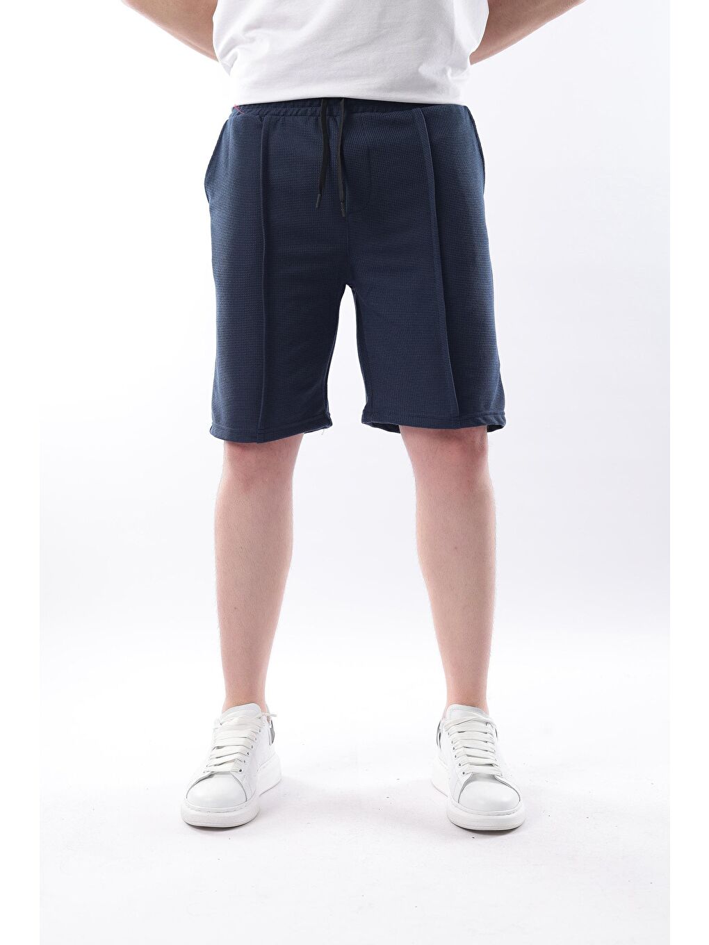 Lacivert Cepli Erkek Şort E6559-1