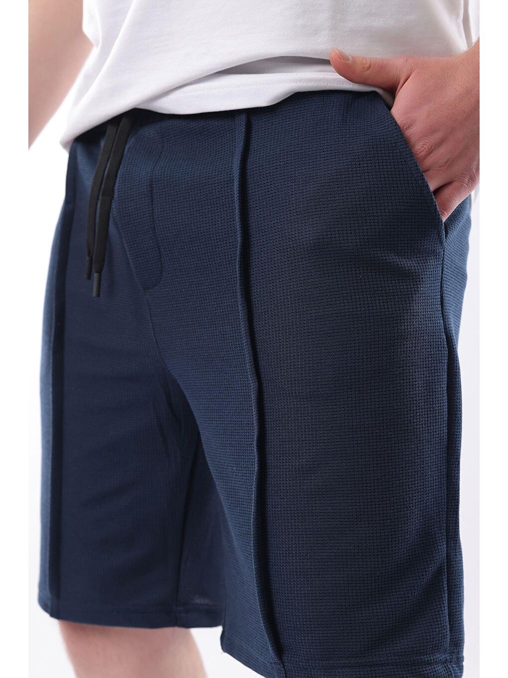 Lacivert Cepli Erkek Şort E6559-3