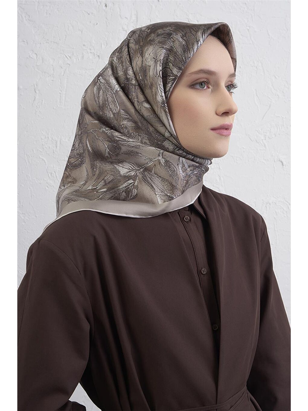 Bej Saf İpek Sura Eşarp 9409D 83