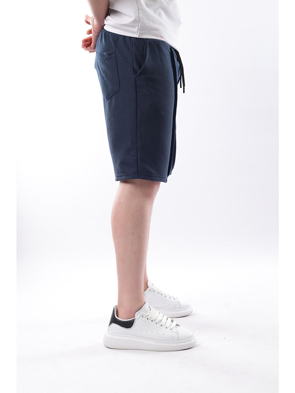 Lacivert Cepli Erkek Şort E6559-4
