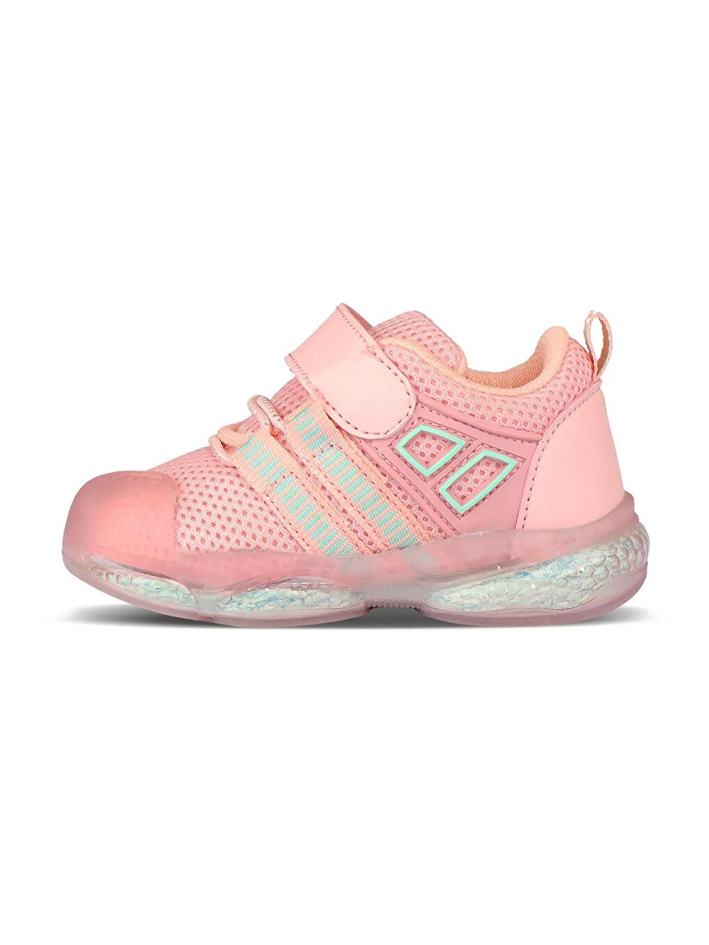 Pembe Orante Işıklı Kız Bebek Spor Ayakkabı 346.24Y.150-1