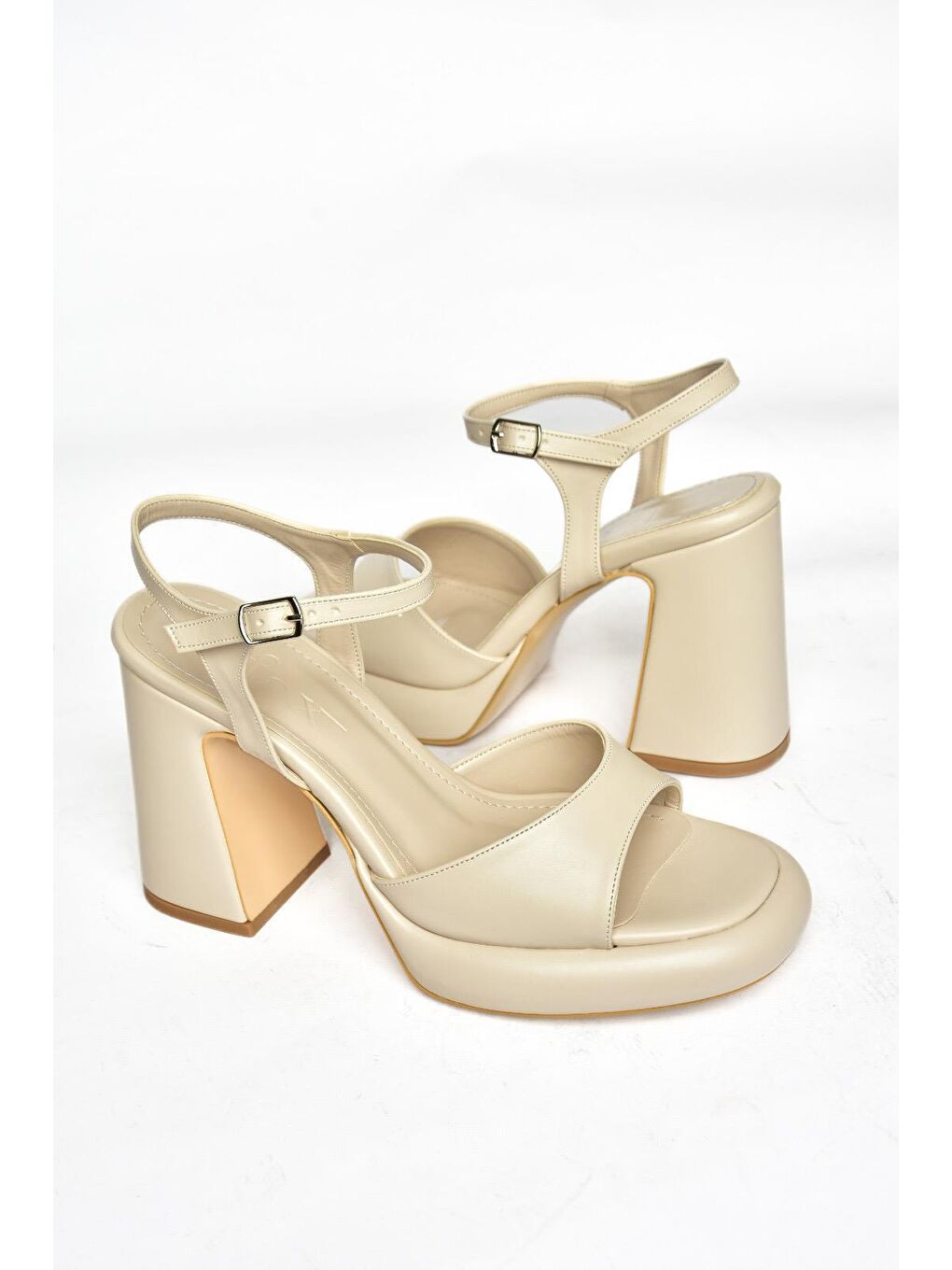 Bej S5690128 Ten Kadın Topuklu Ayakkabı-2