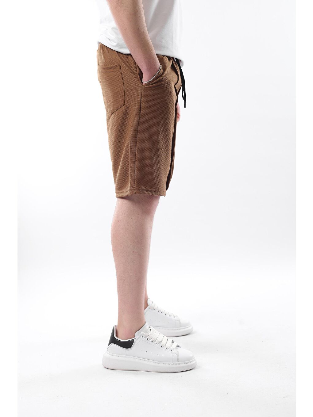 Kahverengi Cepli Erkek Şort E6559-1