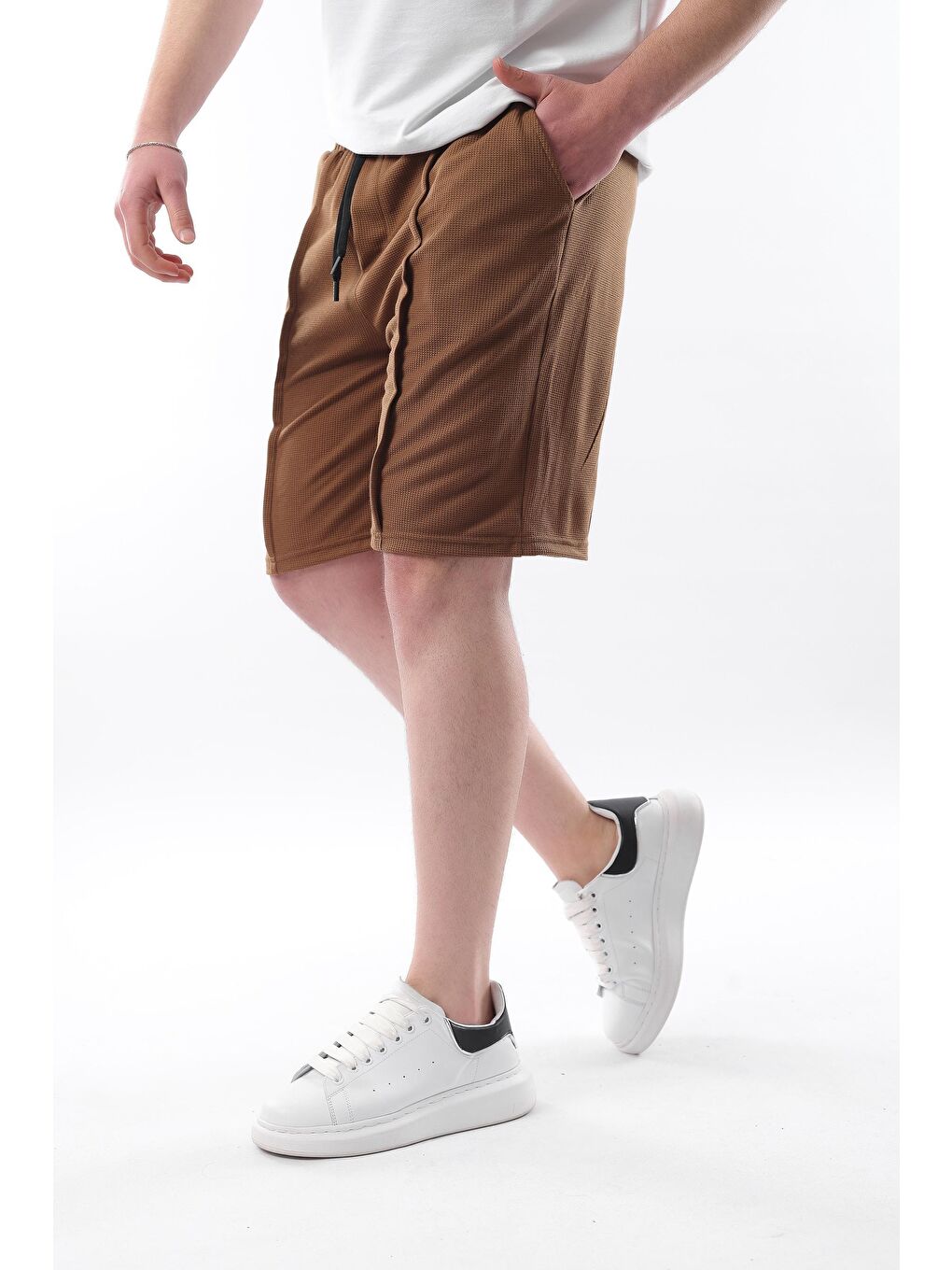 Kahverengi Cepli Erkek Şort E6559-2