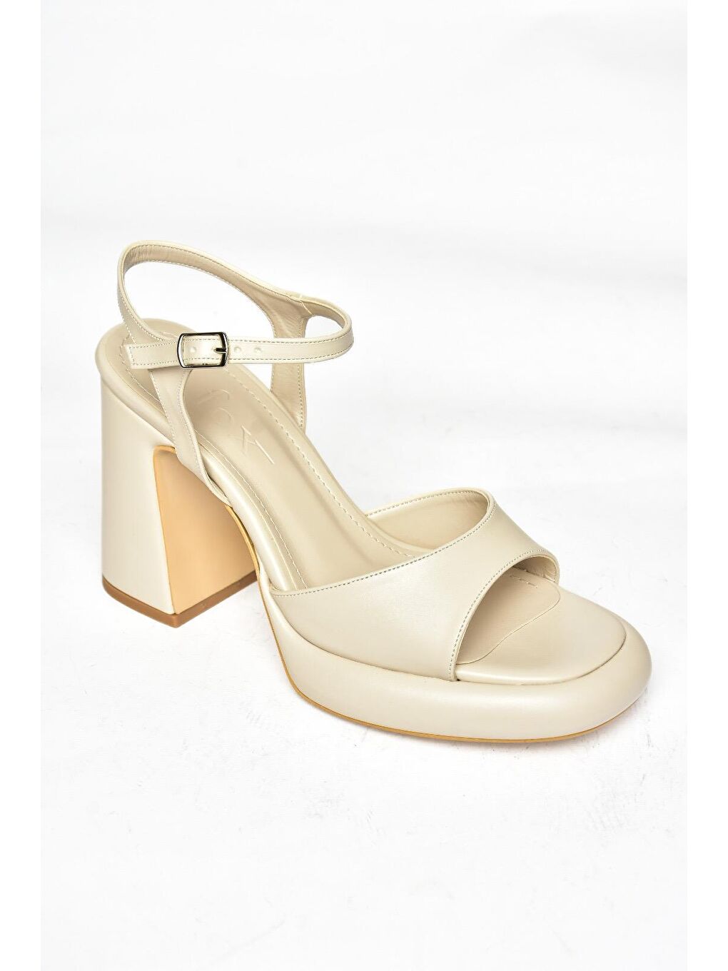 Bej S5690128 Ten Kadın Topuklu Ayakkabı-1