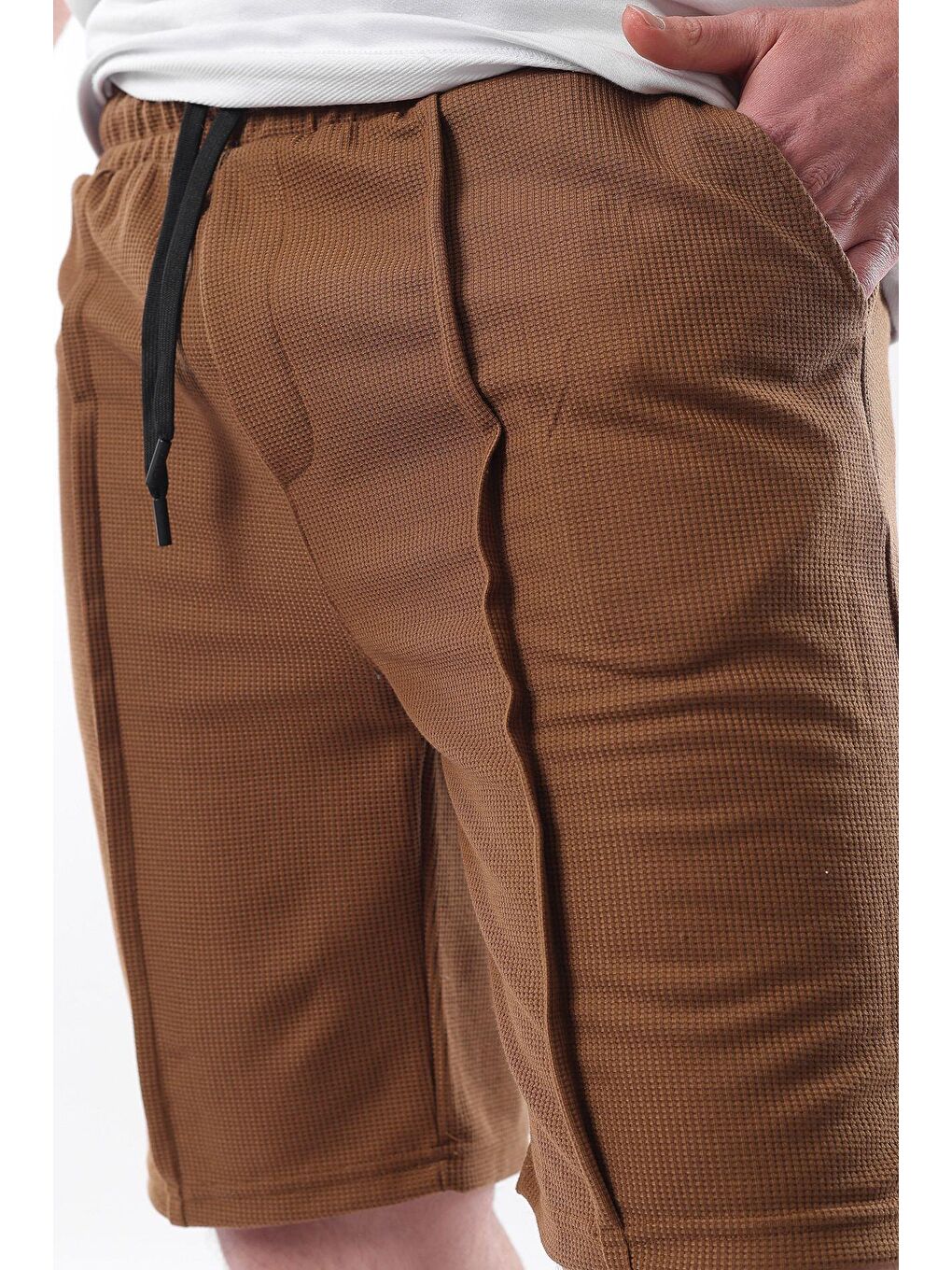 Kahverengi Cepli Erkek Şort E6559-4