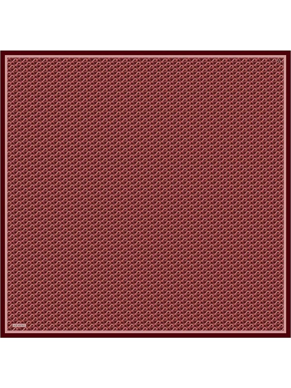 Bordo Saf İpek Sura Eşarp 9417D 35-3