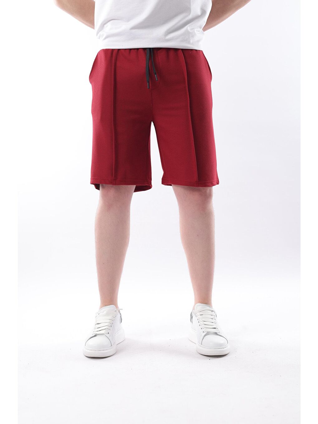 Bordo Cepli Erkek Şort E6559-2