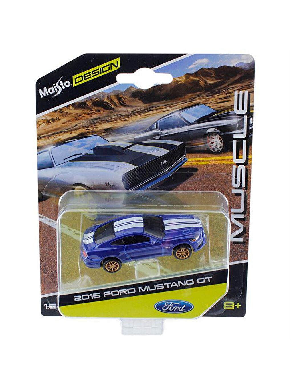 Maisto Karışık 2015 Mustang GT Oyuncak Araba 1:64 - Mavi