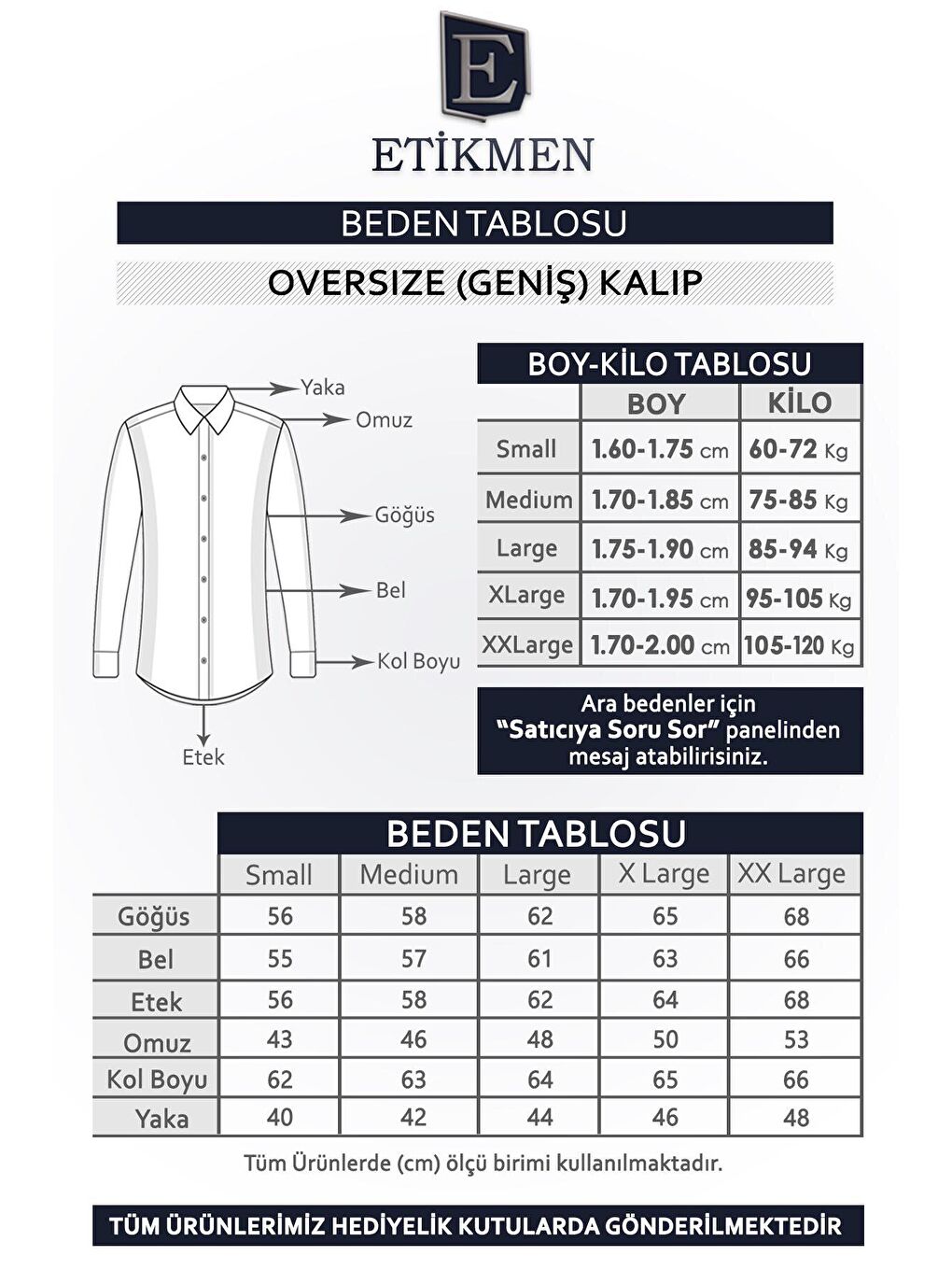 Kum Beji Oversize ( Geniş Kalıp ) Kalın Oduncu Hediye Kutulu Gömlek-6