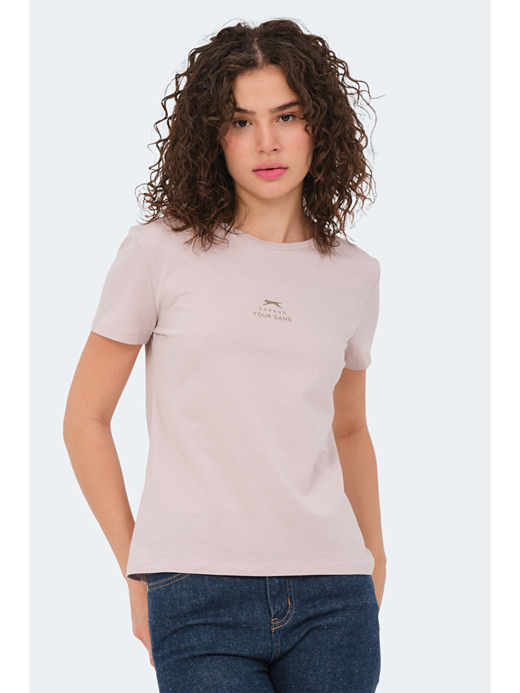 Karışık VIRAJ 5 li Set Kadın Taş Gri - Petrol - Koyu Gri - Somon - Su Yeşili Tişört-3