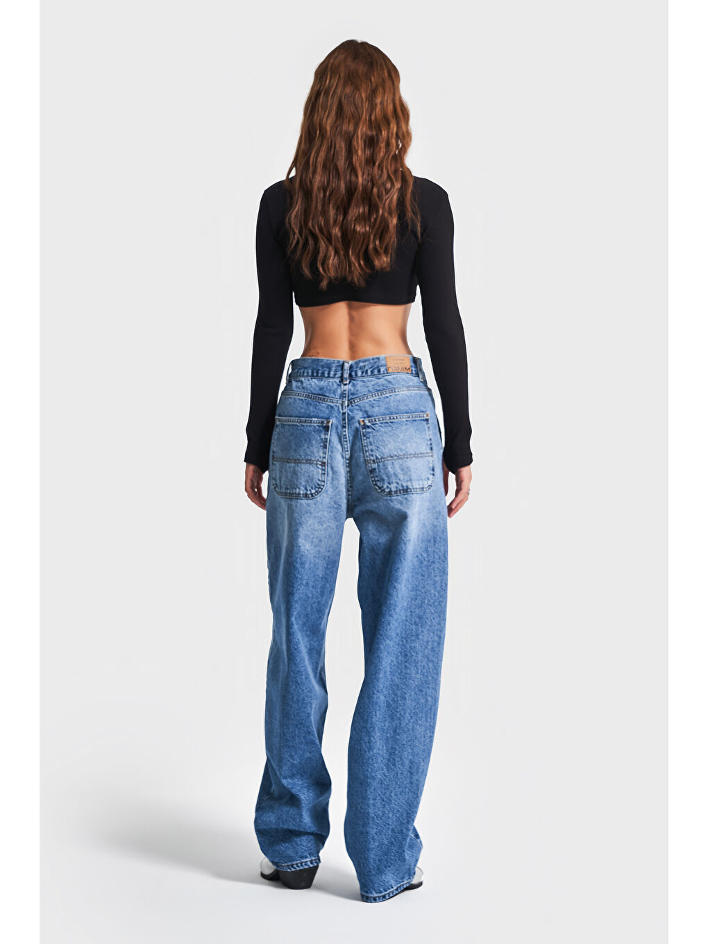 Kadın Mavi Renk Juniper 2S54 Skater Fit %100 Pamuk Denim-5