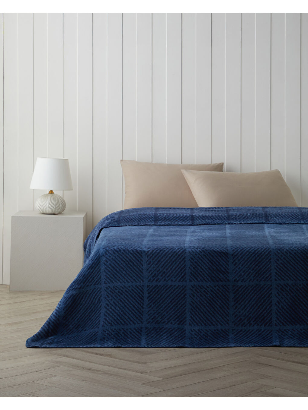 Frostline Pamuklu Çift Kişilik Battaniye 200x220 cm Lacivert