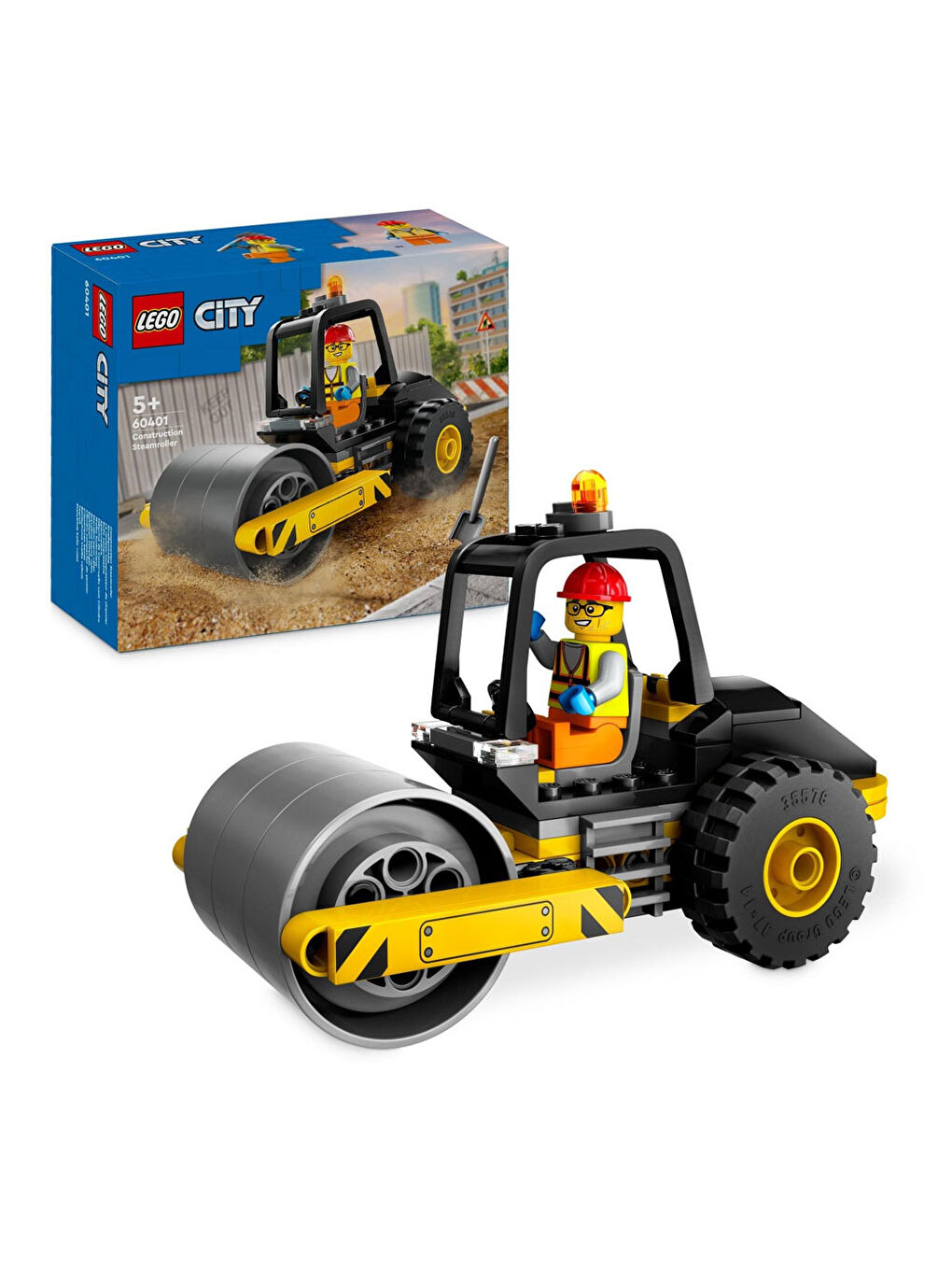 Lego Renksiz City Yol Silindiri 60401