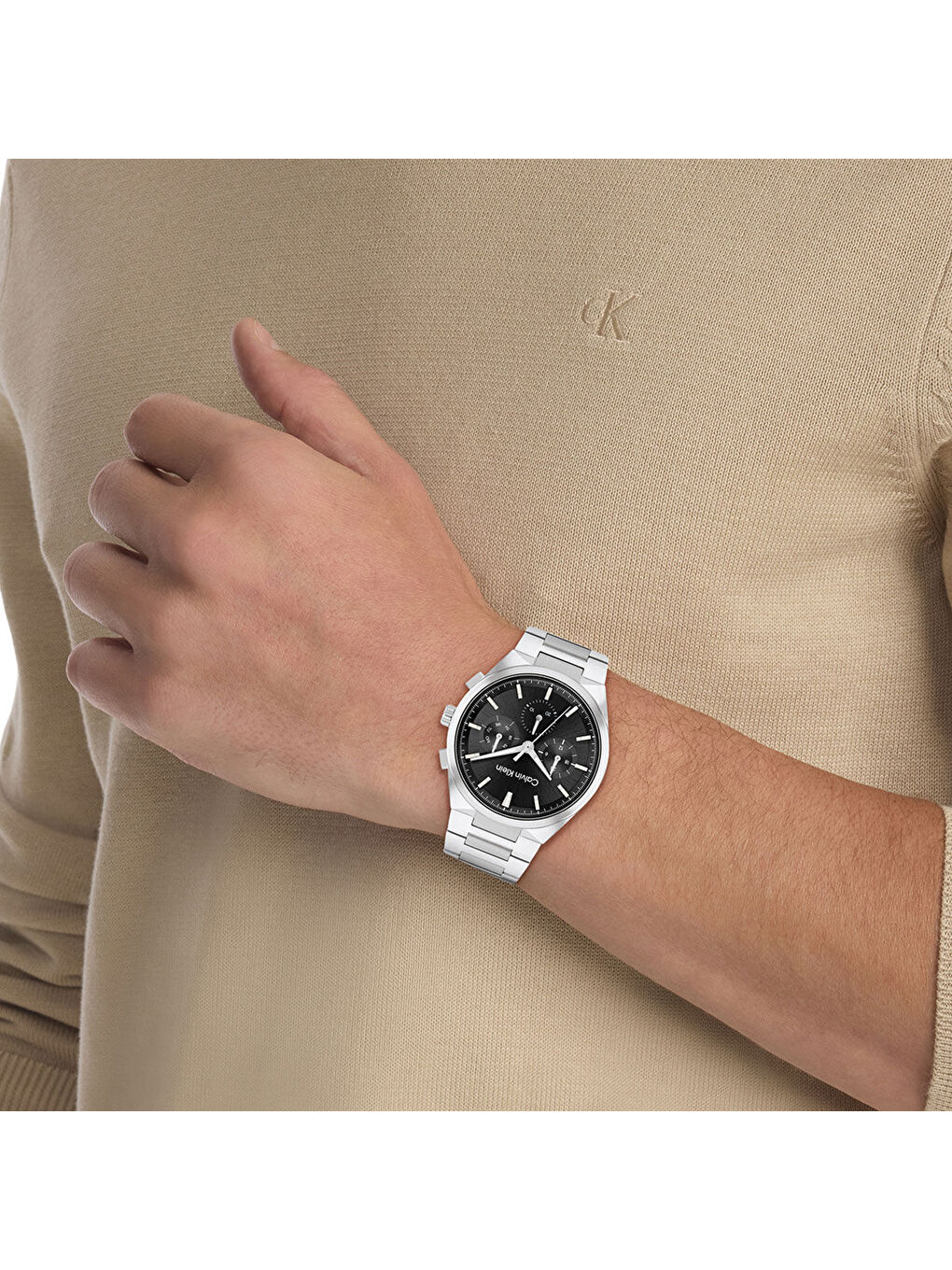 Gri CK25200459 Erkek Kol Saati-3