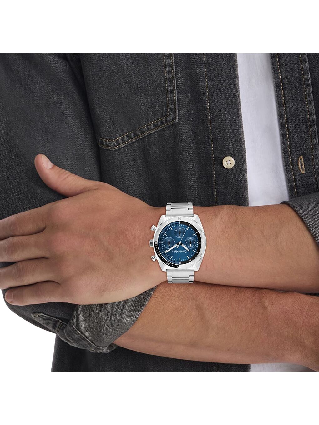 Gri CK25200464 Erkek Kol Saati-3