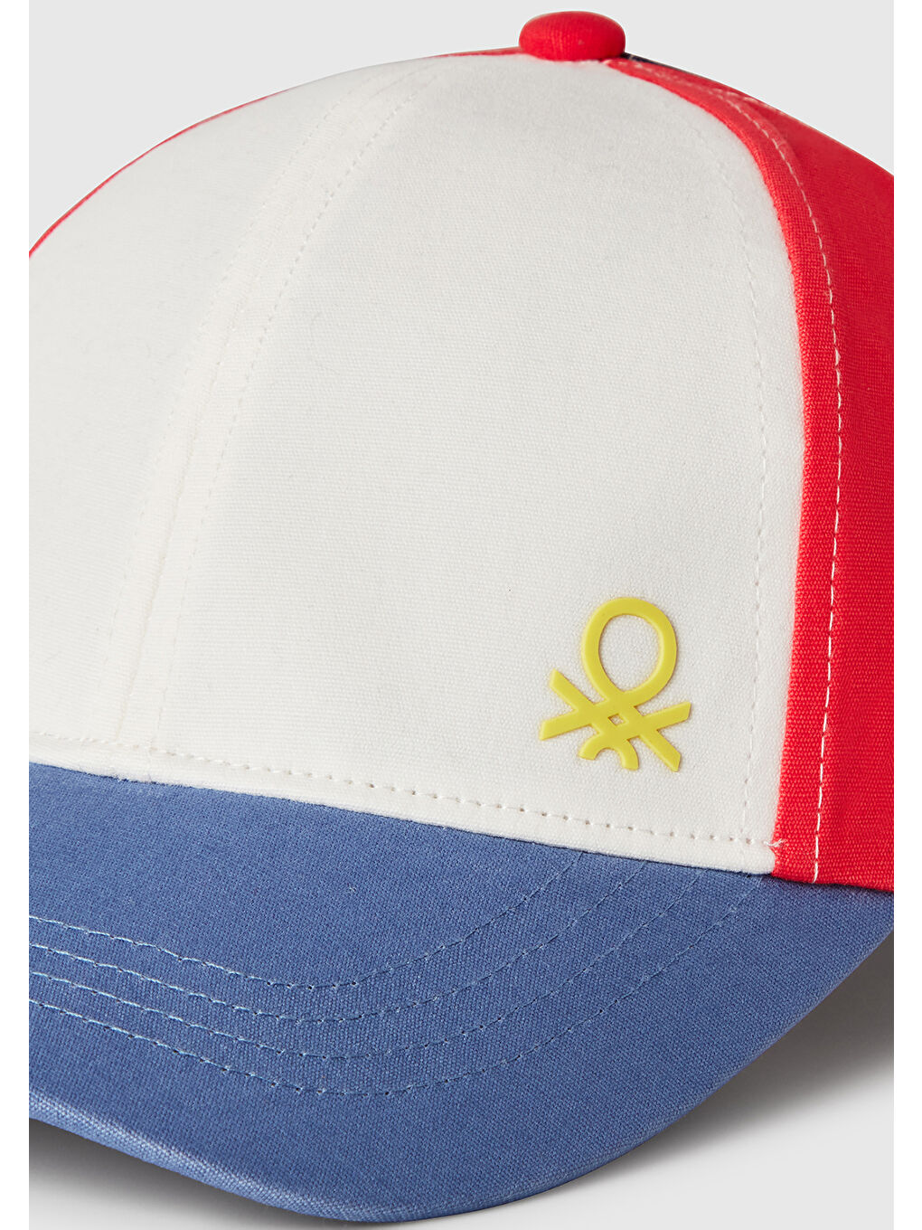 Turkuaz Erkek Çocuk Havacı Mavi Renk Bloklu Logolu Kep Şapka-2