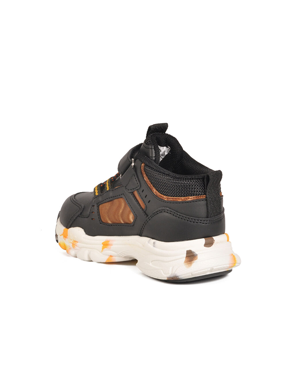 Siyah Cırtlı Hafif Unisex Bebek Spor Ayakkabı 2063 B-3