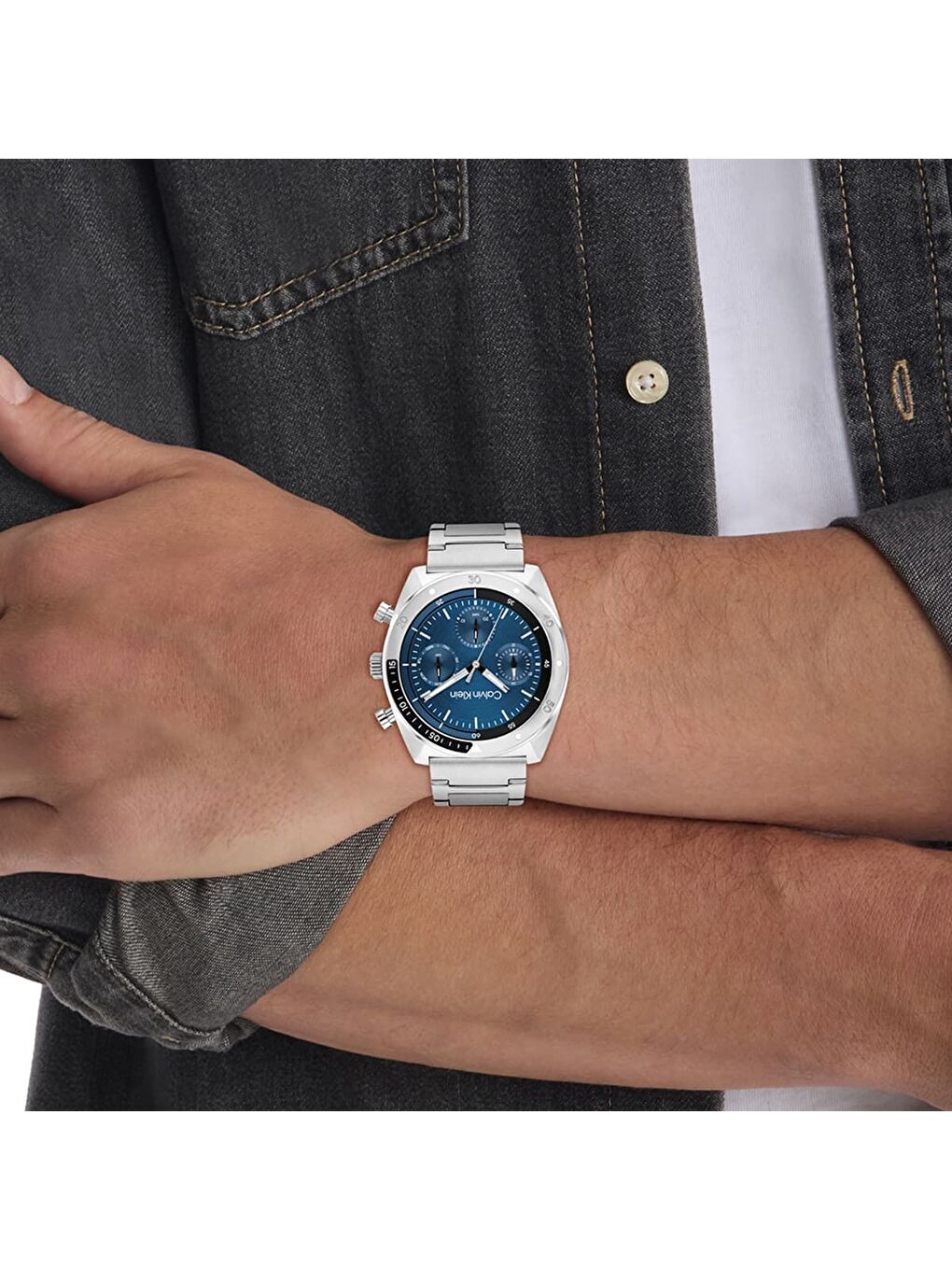 Gri CK25200464 Erkek Kol Saati-4