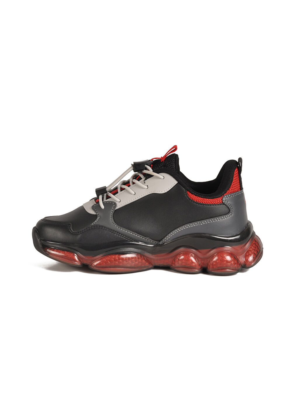 Siyah Kilit Bağcıklı Çocuk Spor Ayakkabı 2054 F-1