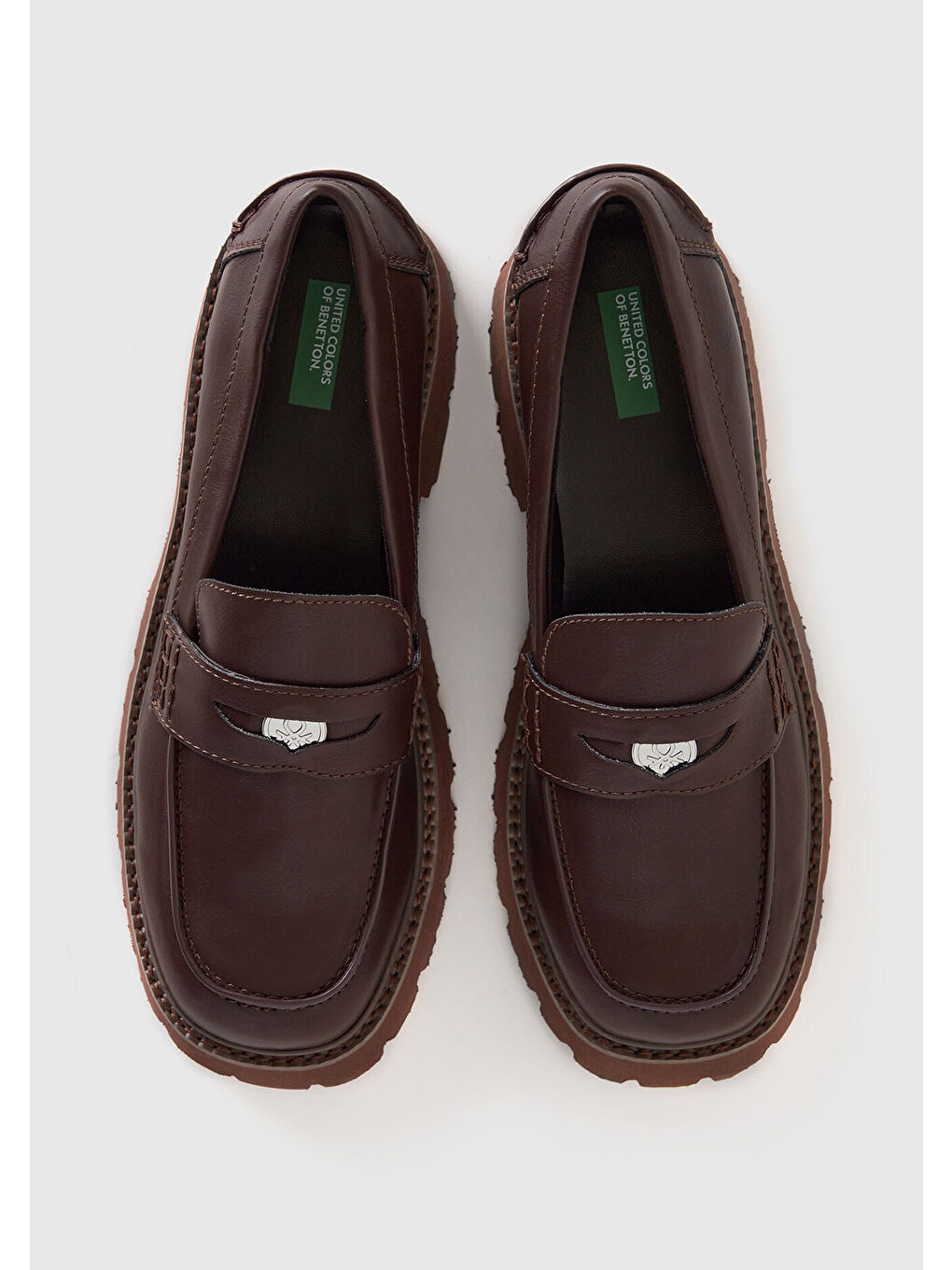 Kadın Kahverengi Suni Deri Makosen-3