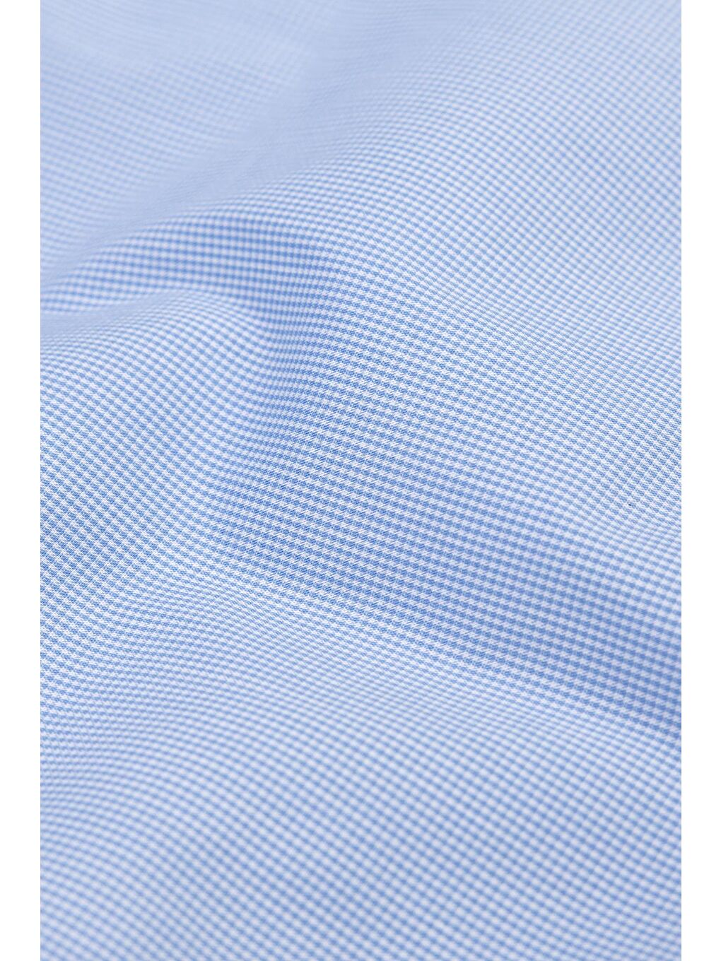 Sky Poplin Stretch Pamuk Karışımlı Comfort Fit Açık Mavi Erkek Kareli Şort-4