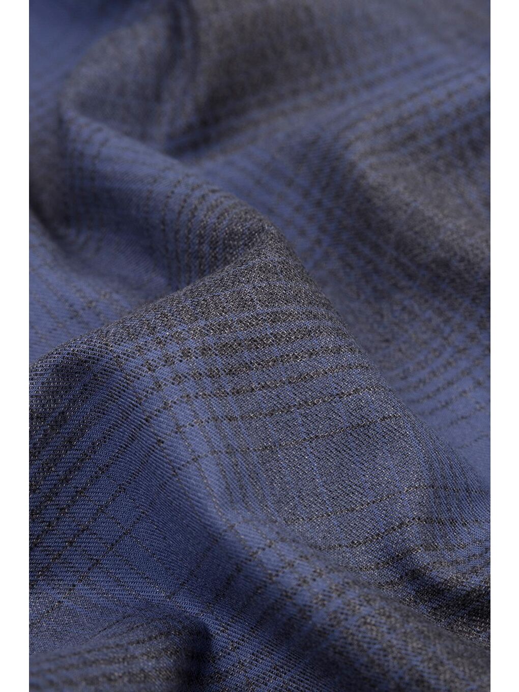 Sky Poplin Pamuklu Comfort Fit Lacivert Erkek Çizgili Şort-4