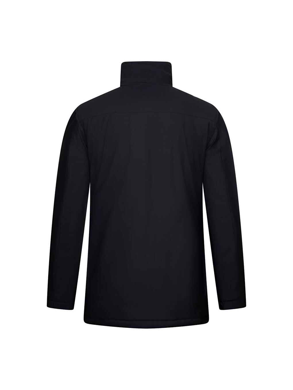 Siyah Regular Fit Hakim Yaka Kaban-1