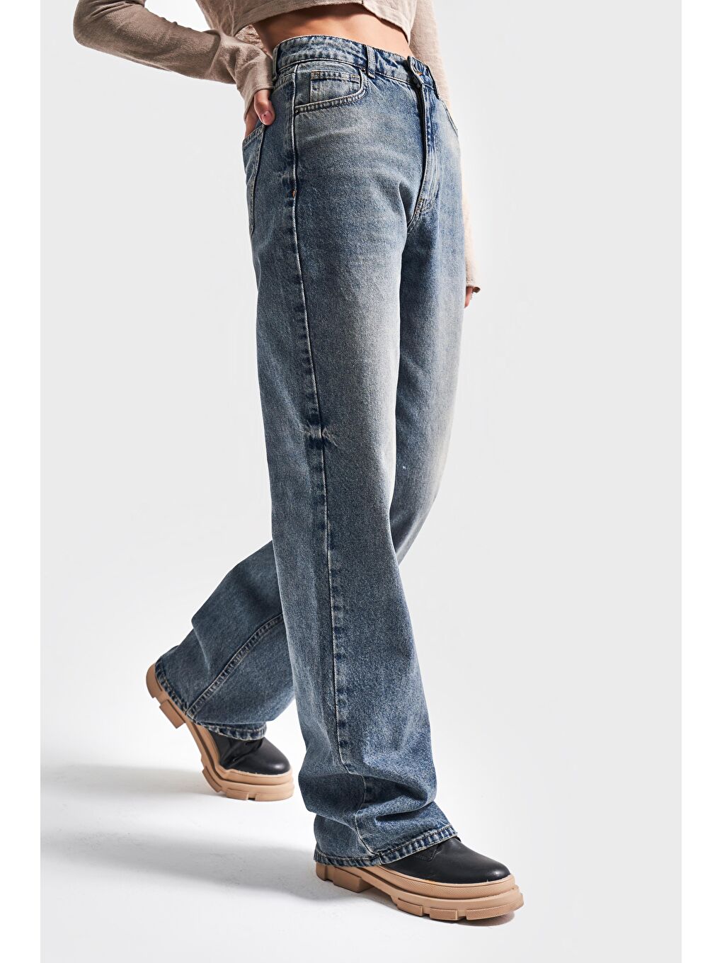 Mavi Kadın T.Kot Rengi Doris 31w467 Straight Fit %100 Pamuk Denim-1