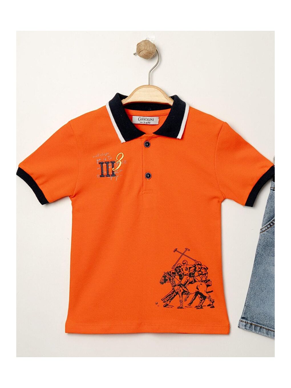 Turuncu Tarz Lakos Asker Desenli Belden Ayarlanabilir Kısa Kollu Şortlu 2'li Takım Çocuk ve Bebek Giyim-5