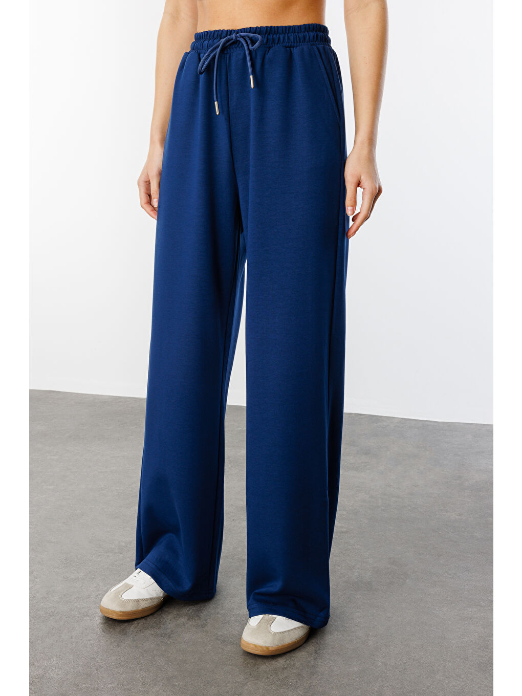 Lacivert Kadın Geniş Paça Modal Eşofman Altı MODAL-EŞOFMAN-2