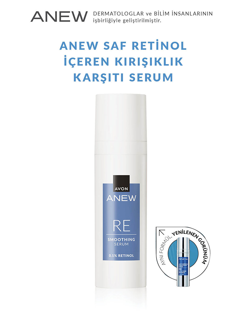 AVON Renksiz Anew RE Pürüzsüz Görünüm Veren Serum 30 Ml. Üçlü Set - 2