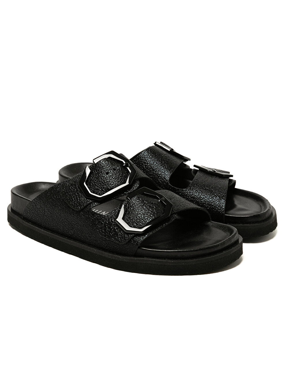 Siyah Kadın Terlik GALIA G106283 Vegan Black-2
