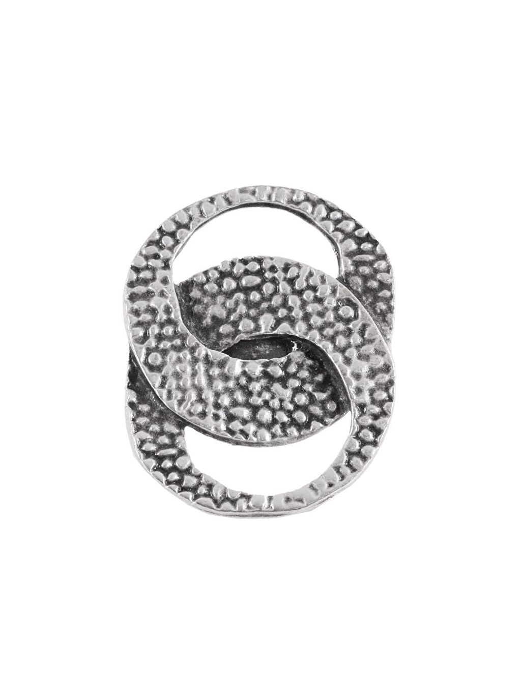 Gri Kadın Antik Gümüş Kaplama Yüzük