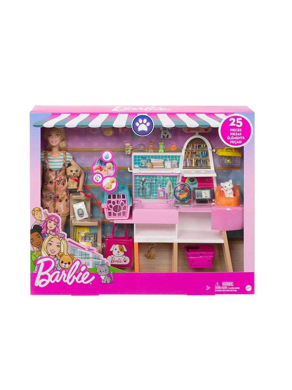 BARBIE Evcil Hayvan Dükkanı Oyun Seti GRG90 - 3