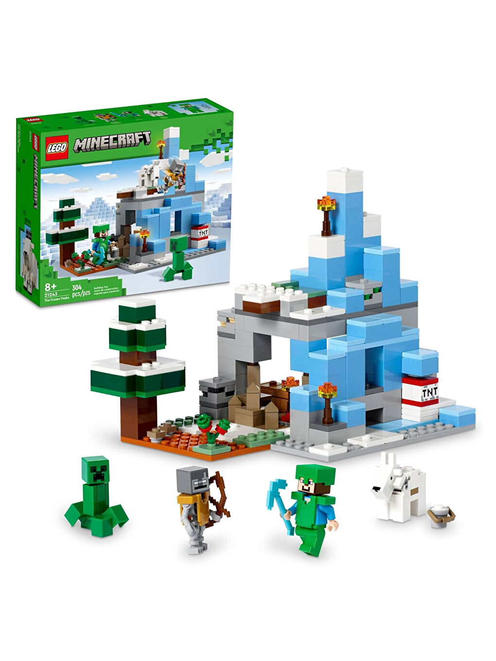 Lego Minecraft Donmuş Tepeler 21243