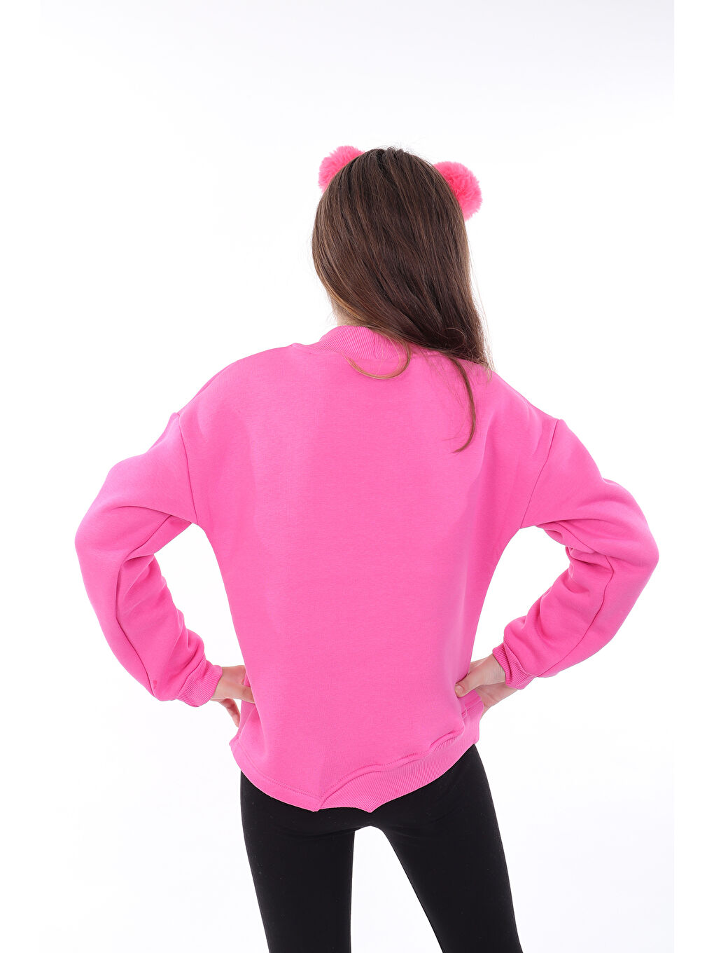 Toontoykids Fuşya Kız Çocuk Baskılı Sweatshirt - 1