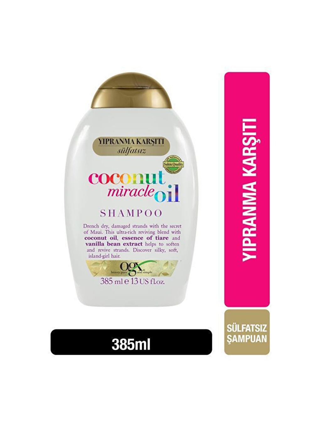 OGX Renksiz Yıpranma Karşıtı Coconut Miracle Oil Sülfatsız Şampuan 385 ml