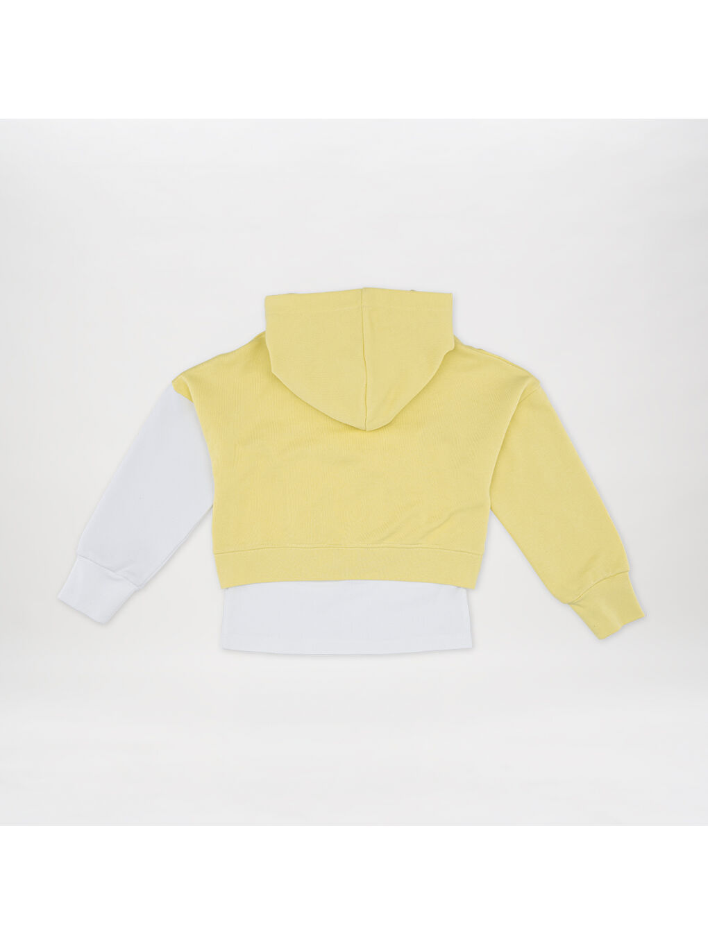 Panço Sarı Kız Çocuk  Asimetrik Sweatshirt - 3