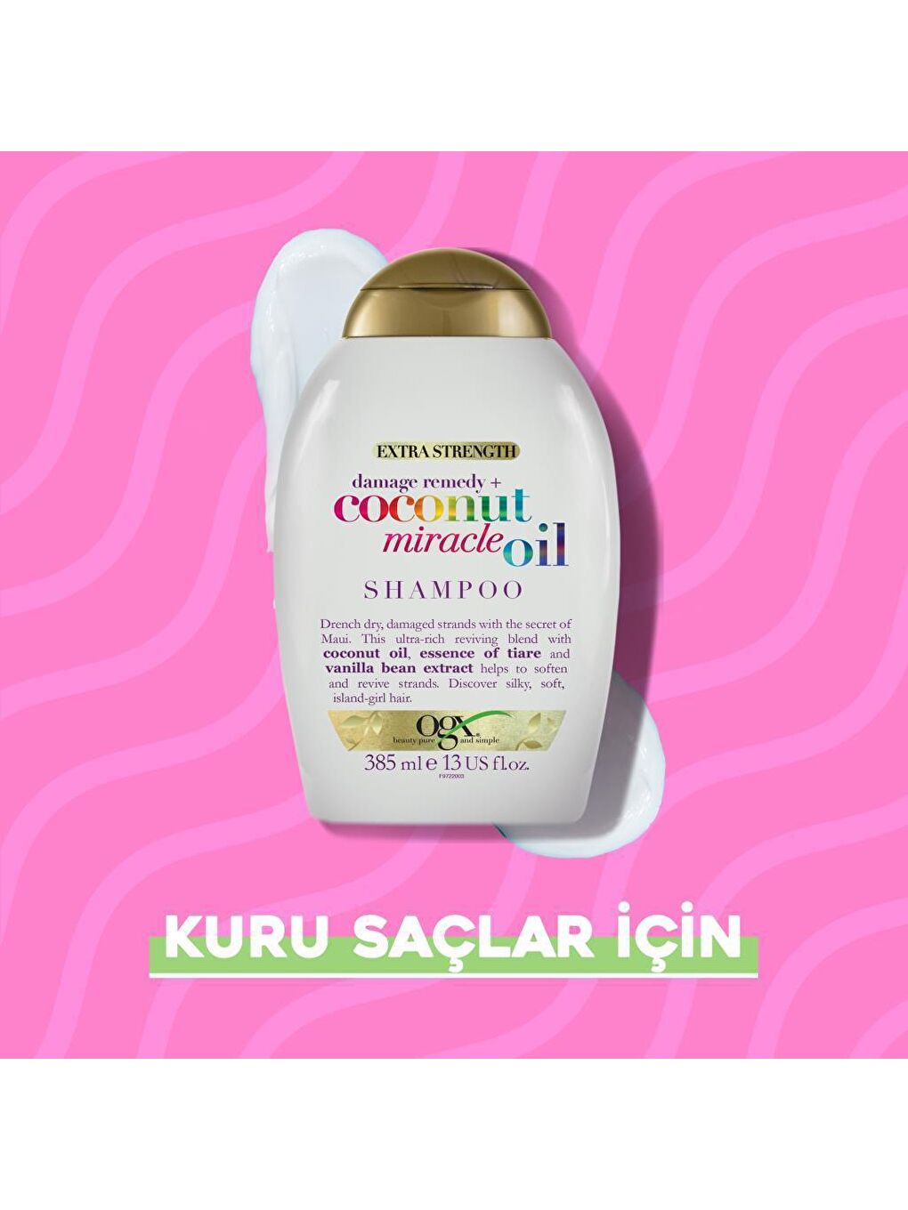 OGX Renksiz Yıpranma Karşıtı Coconut Miracle Oil Sülfatsız Şampuan 385 ml - 3