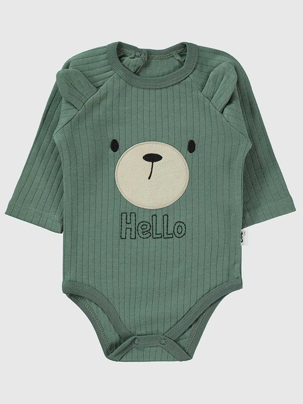 Baby Erkek Bebek Çıtçıtlı Badi 3-18 Ay Haki