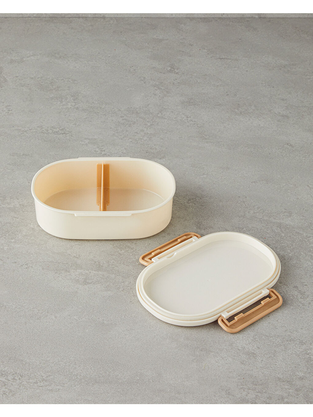 Ekru Frady Plastik Lunch Box Krem-1