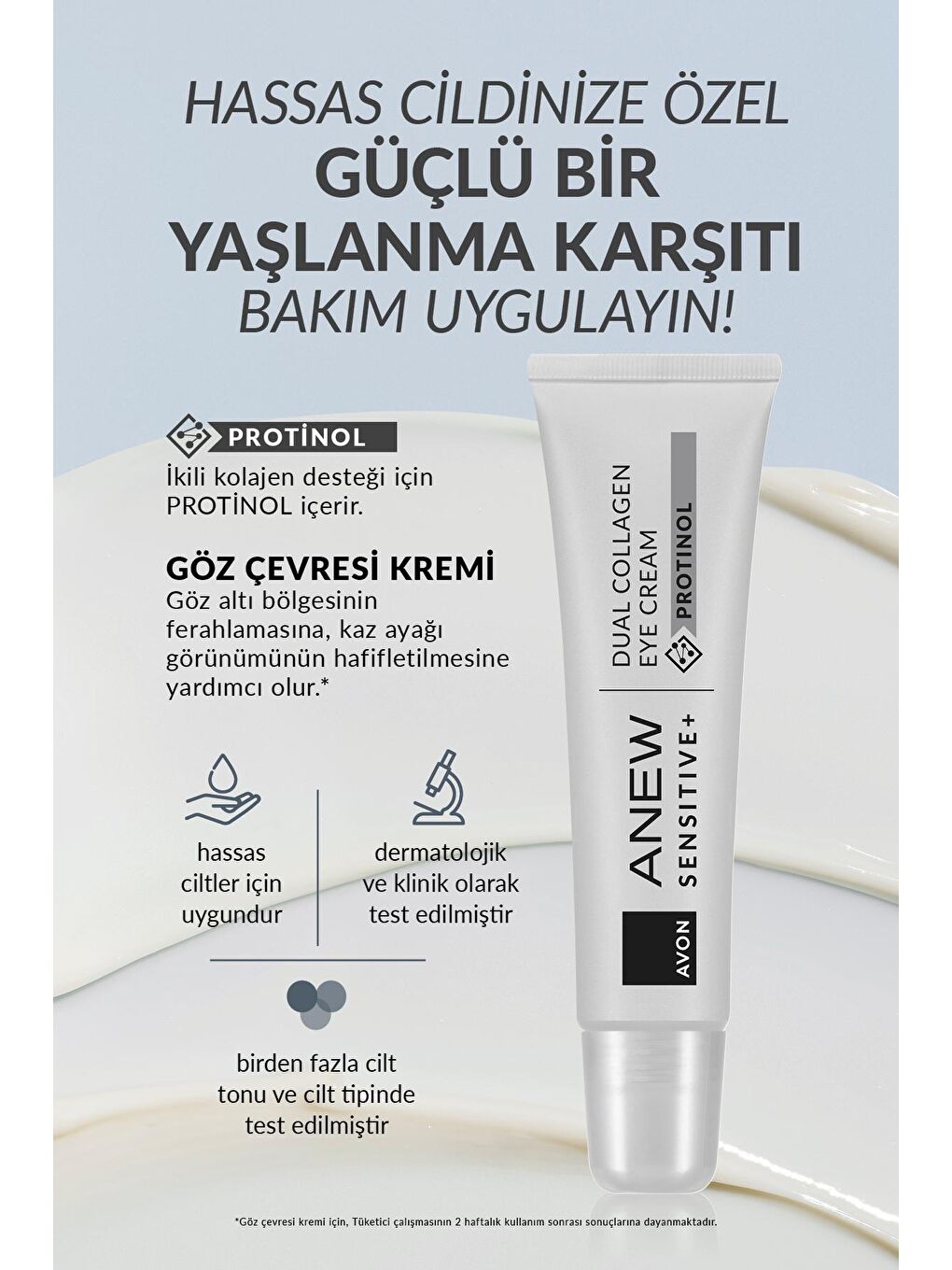 AVON Renksiz Anew Sensitive+ Göz Çevresi Kremi 15 Ml. - 2