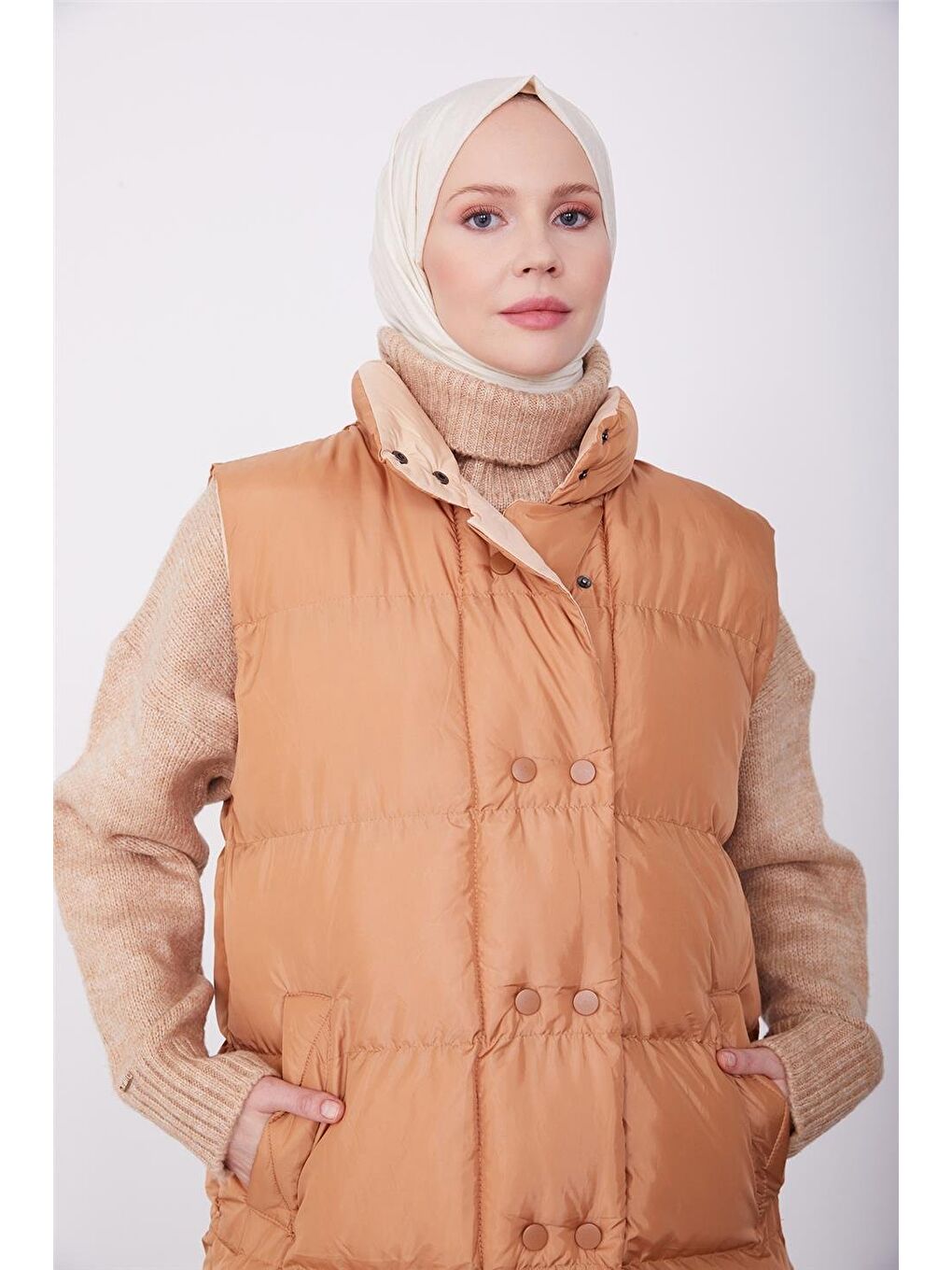 ARMİNE Kahverengi Kapitone 23KD8307 Taba - 3