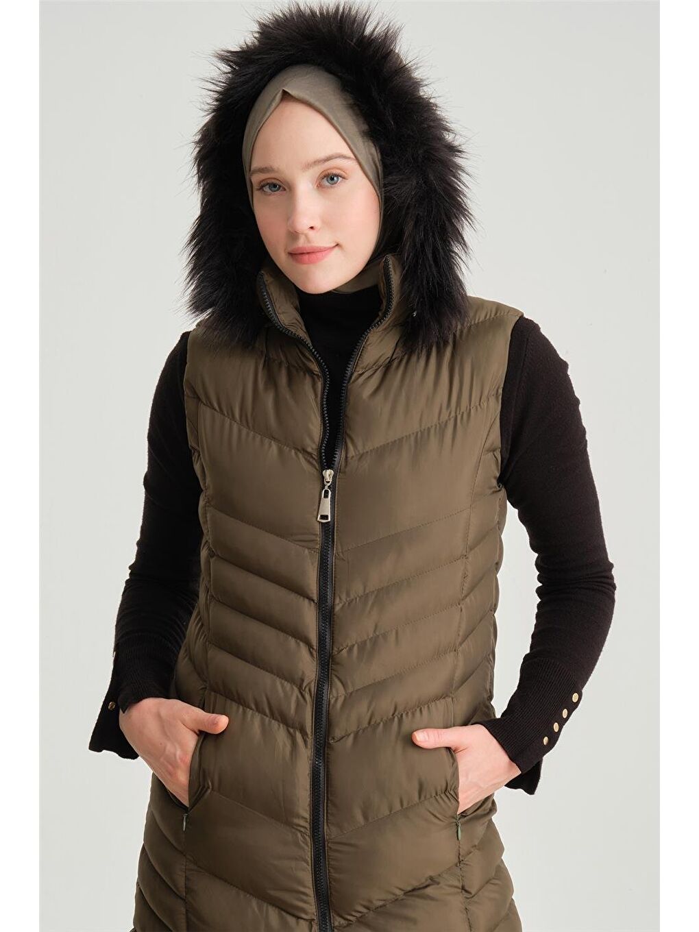 Yeşil Kapitone 23Kd8305 Haki