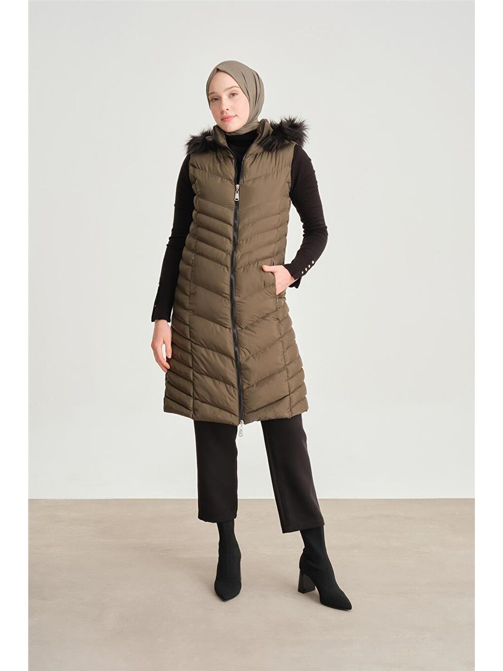 Yeşil Kapitone 23Kd8305 Haki-1