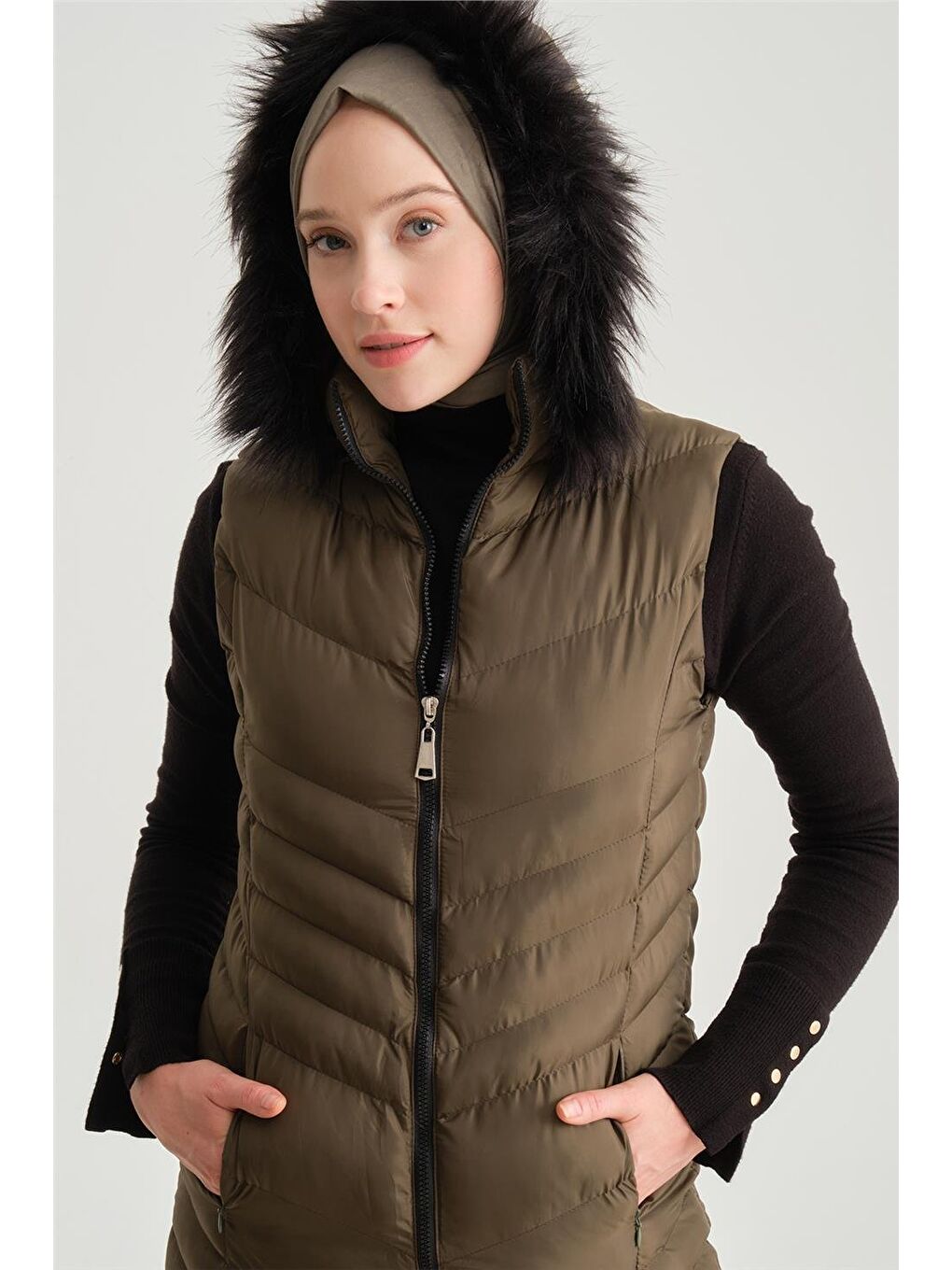 Yeşil Kapitone 23Kd8305 Haki-3