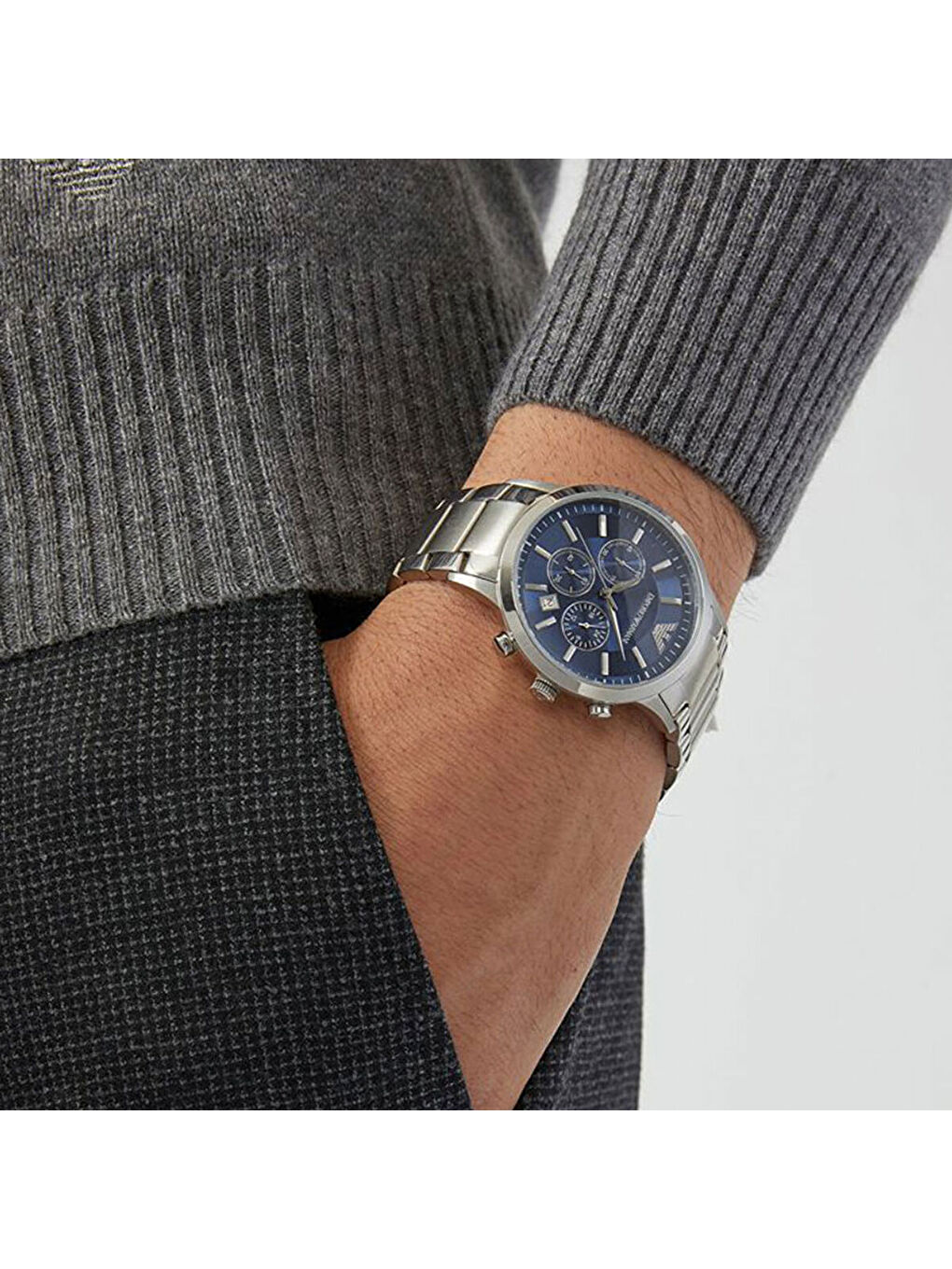 Gri AR2448 Erkek Kol Saati-3