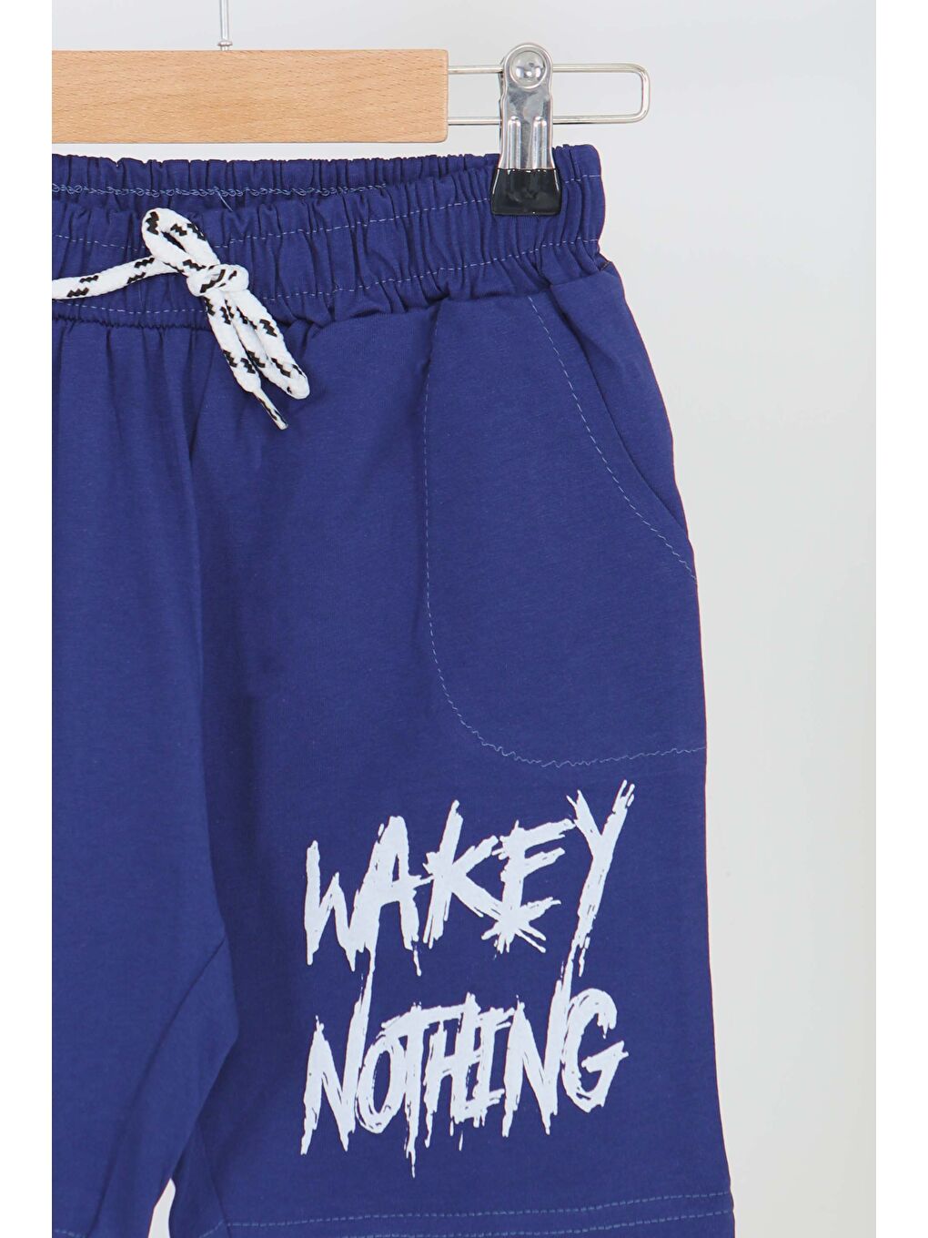 Erkek Çocuk Lacivert Baskılı Şort - 27343-1