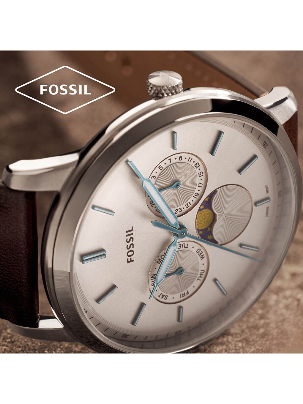 Kahverengi FFS5905 Erkek Kol Saati-3